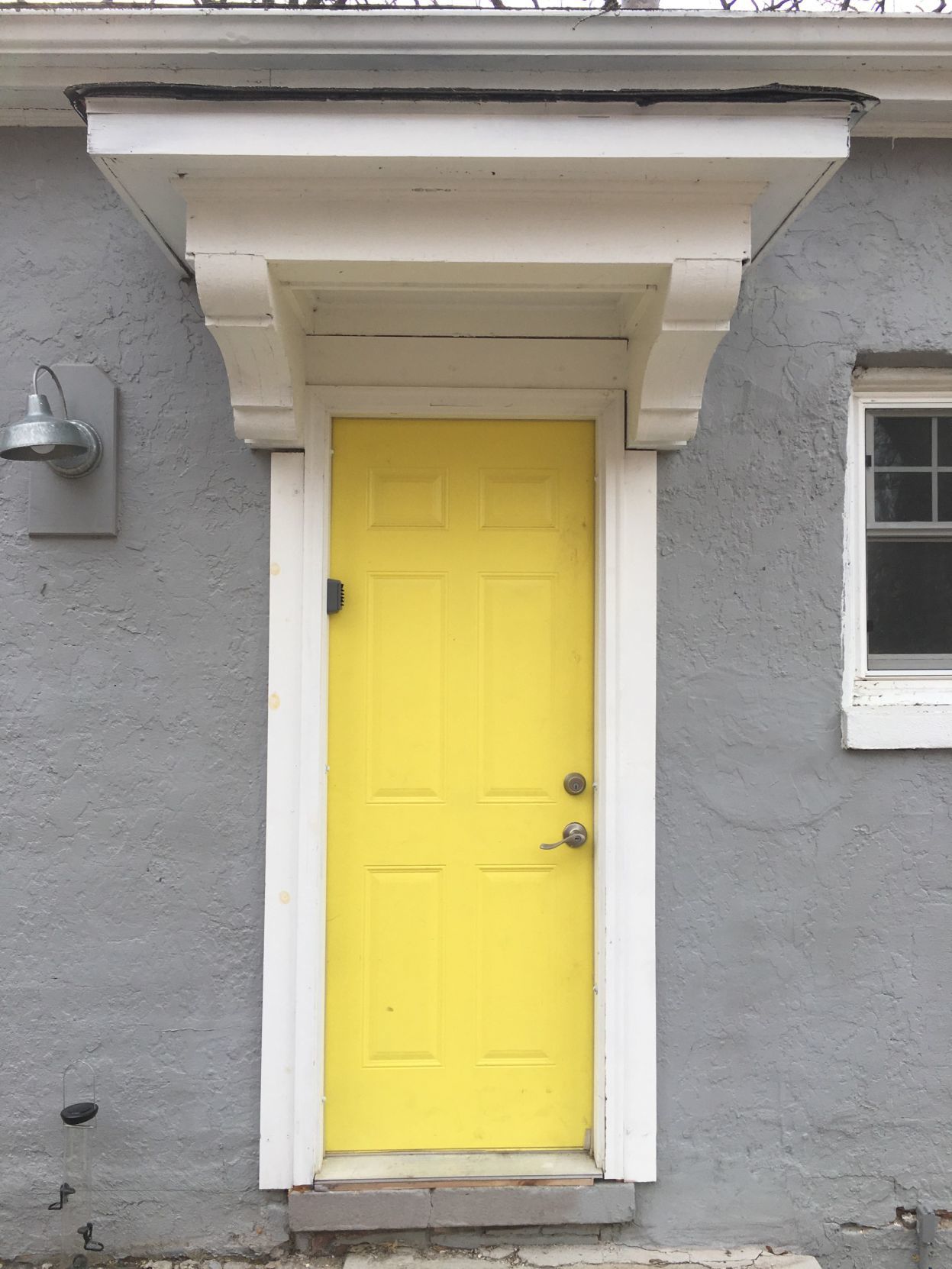 bright yellow door one